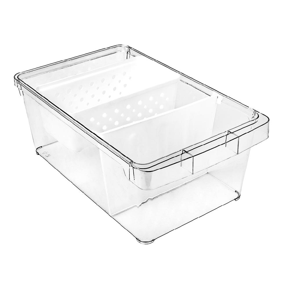 Great plastic Cajon Organizador Frigo con Cesta + Separador Promoción por tiempo limitado