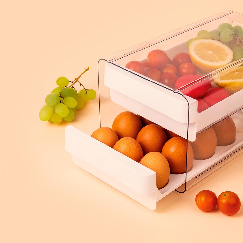 Great plastic Organizador Frigo Huevera + Cajon Solo hoy