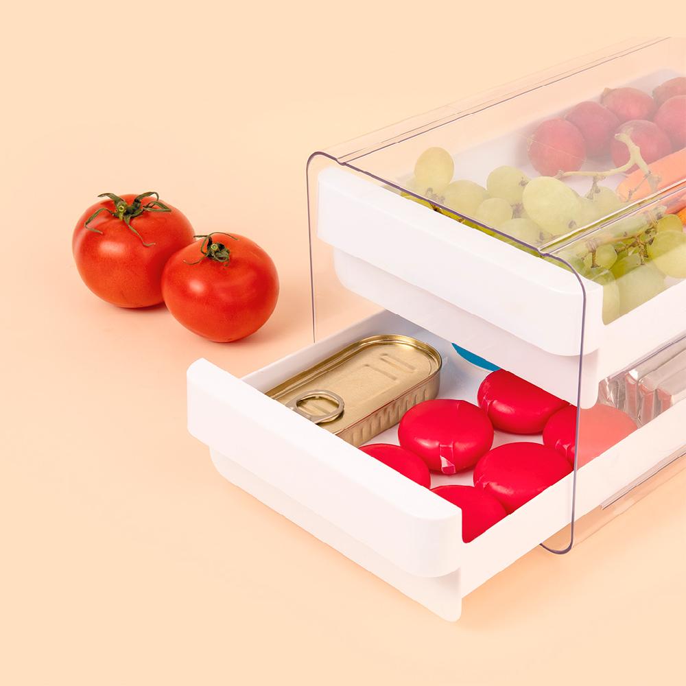 Great plastic Organizador Frigo 2 Cajones Oferta especial de fábrica