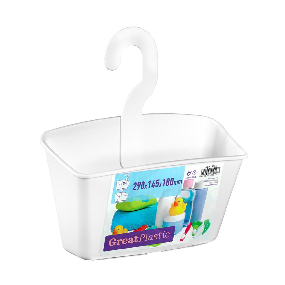 Great plastic Cesto Percha Multifunción Blanco Libre de impuestos