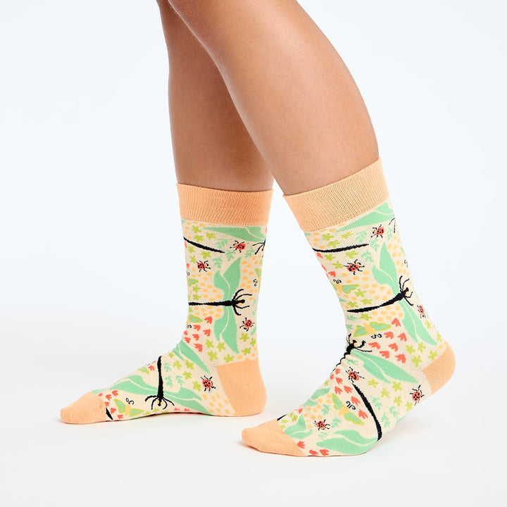 kylie crazy Calcetines divertidos de algodón "sin costuras". LIBELULA Última moda