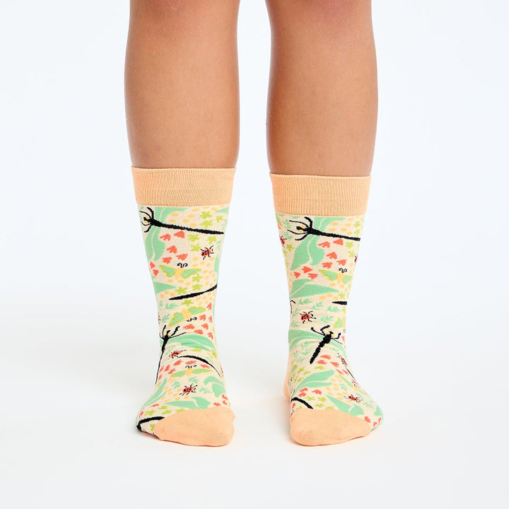 kylie crazy Calcetines divertidos de algodón "sin costuras". LIBELULA Última moda