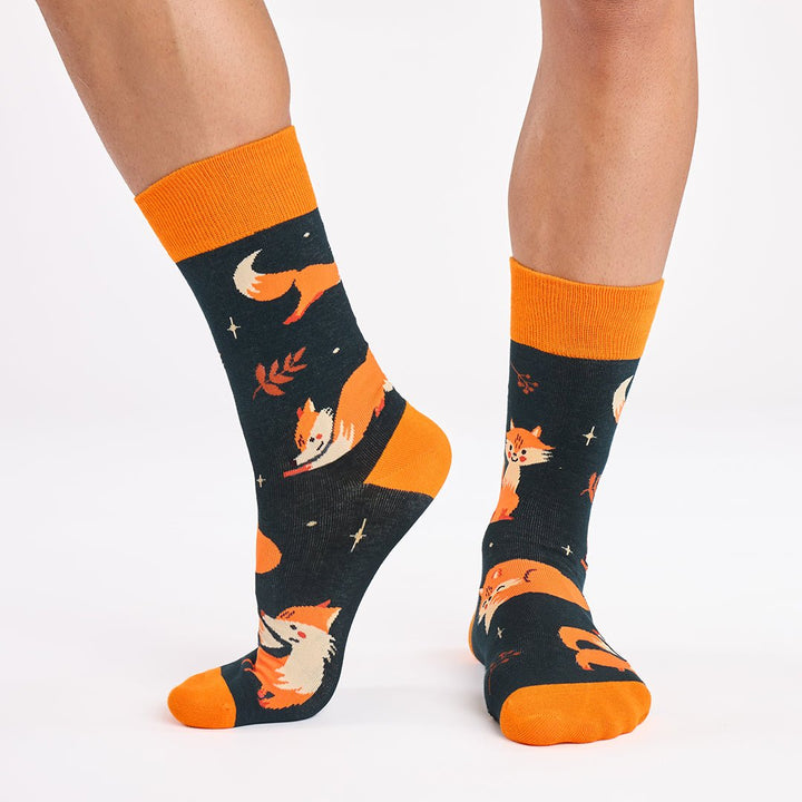 kylie crazy Calcetines divertidos de algodón "sin costuras". ZORRO Descuento por venta flash