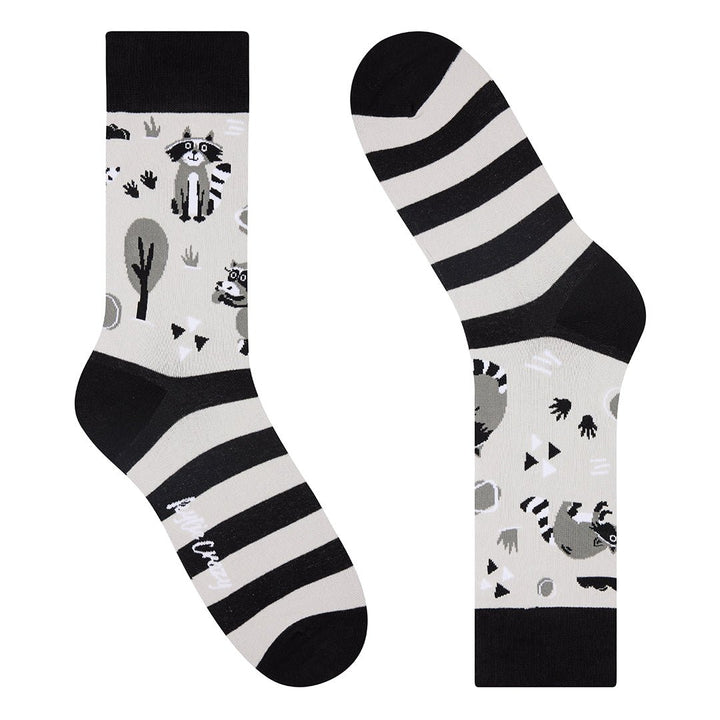 kylie crazy Calcetines divertidos de algodón "sin costuras". MAPACHE Grandes ahorros