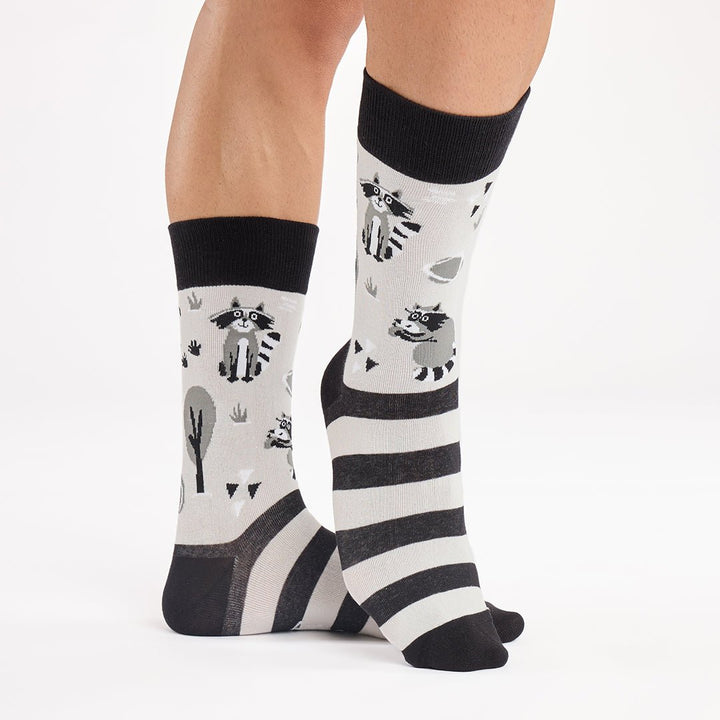 kylie crazy Calcetines divertidos de algodón "sin costuras". MAPACHE Grandes ahorros