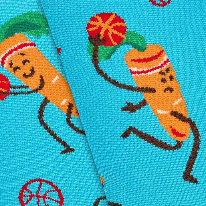 kylie crazy Calcetines divertidos de algodón "sin costuras". ZANAHORIA DEPORTIVA Oferta especial