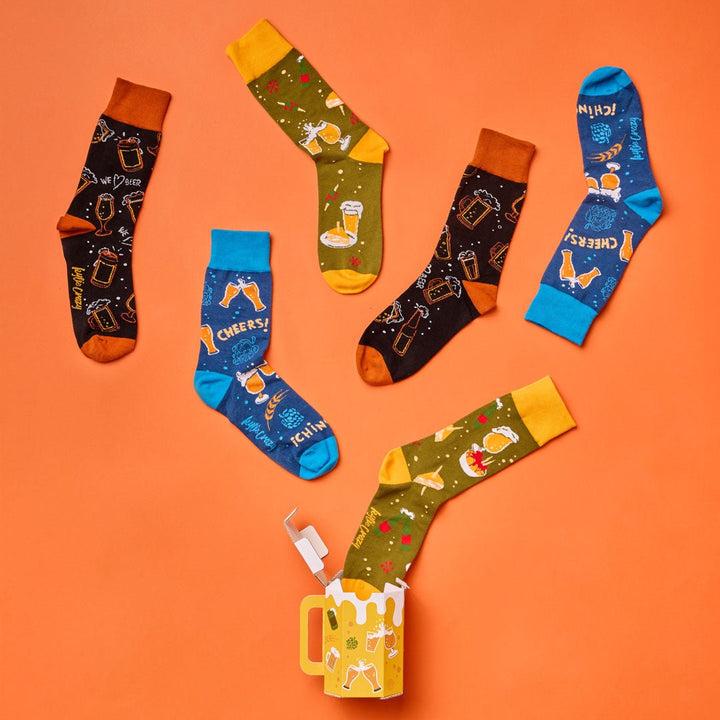 kylie crazy Original pack regalo con 3 pares de calcetines diferente+caja/jarra de CERVEZA Envío gratis