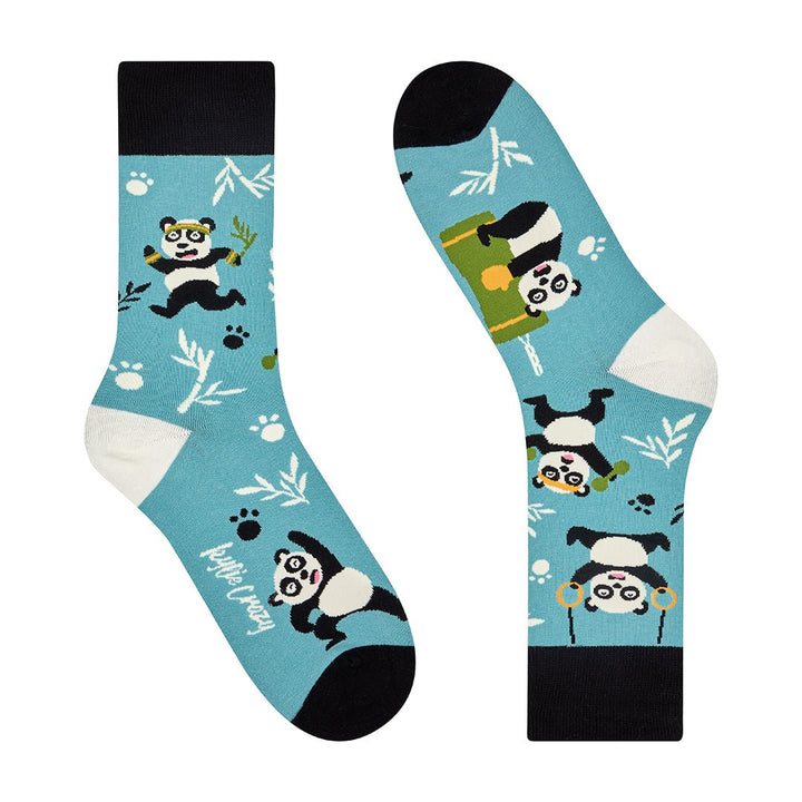 kylie crazy Calcetines divertidos de algodón "sin costuras". OSOS PANDA