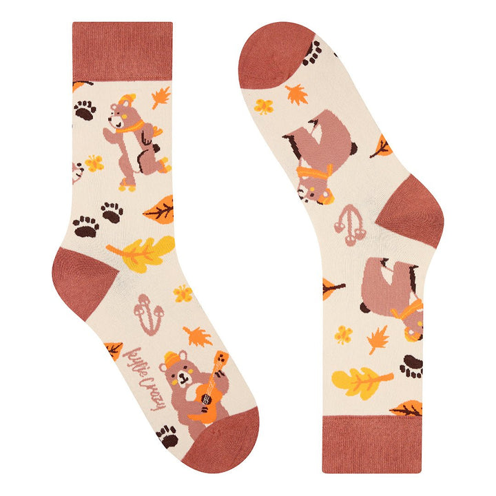 kylie crazy Calcetines divertidos de algodón "sin costuras" OSOS Oferta exclusiva