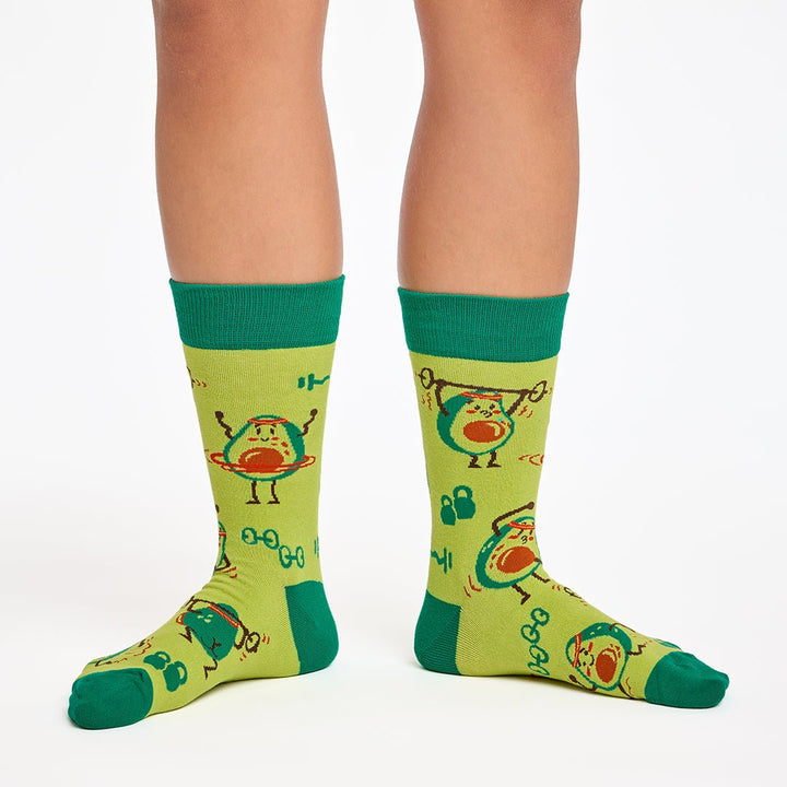 kylie crazy Calcetines divertidos de algodón "sin costuras" AGUACATE DEPORTIVO