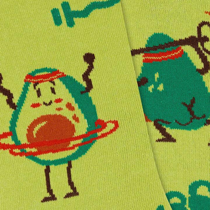kylie crazy Calcetines divertidos de algodón "sin costuras" AGUACATE DEPORTIVO Última moda