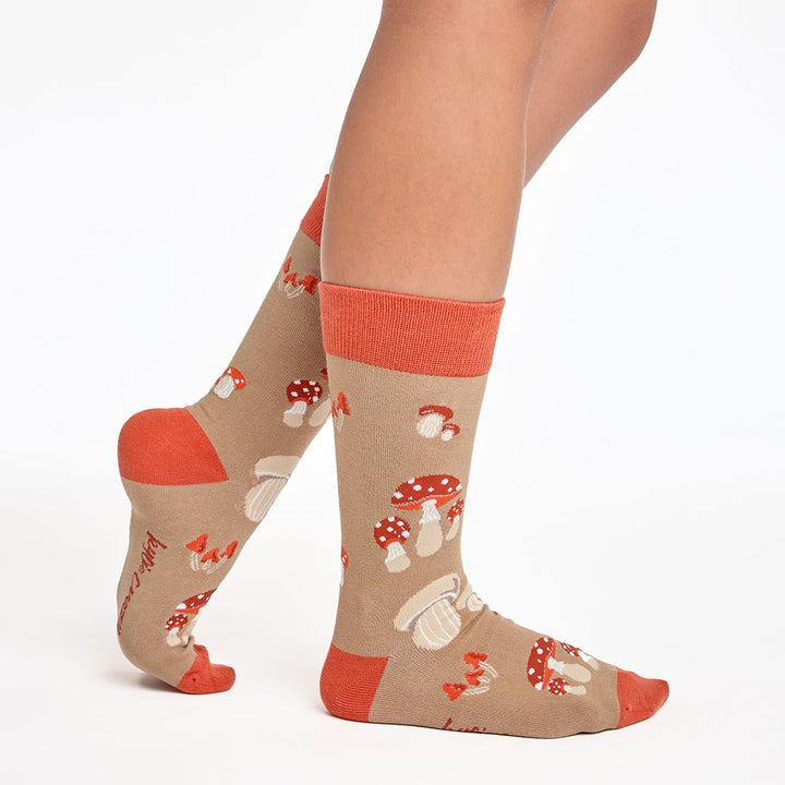 kylie crazy Calcetines divertidos de algodón "sin costuras" SETAS Devoluciones gratuitas