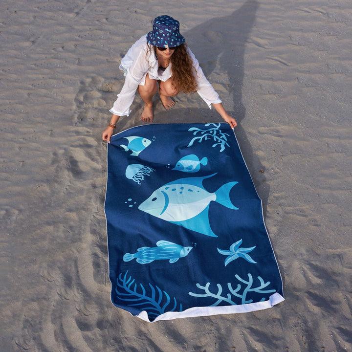 kylie crazy Toalla de playa ultraligera PECES Rebajas baratas