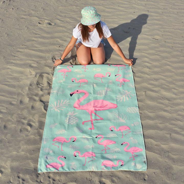 kylie crazy Toalla de playa ultraligera FLAMENCOS