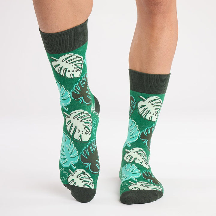kylie crazy Calcetines divertidos de algodón "sin costuras" MONSTERA Descuento por venta flash