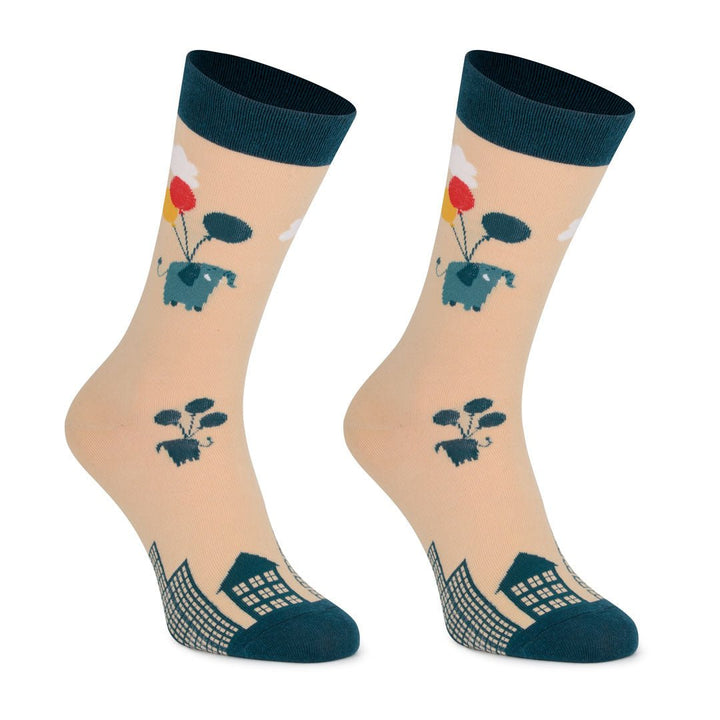 kylie crazy Calcetines divertidos de algodón ELEFANTES Grandes ahorros