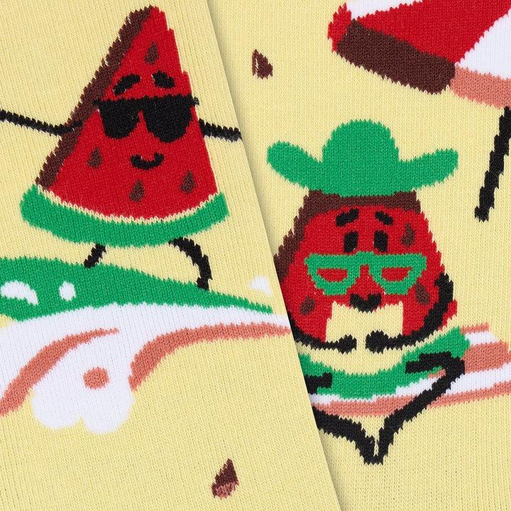 kylie crazy Calcetines divertidos de algodón "sin costuras" SANDIA En línea