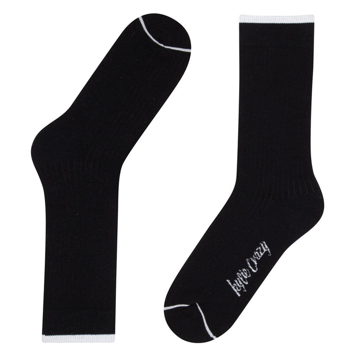 kylie crazy Calcetines negros de algodón con acolchado PIES DELICADOS Tienda