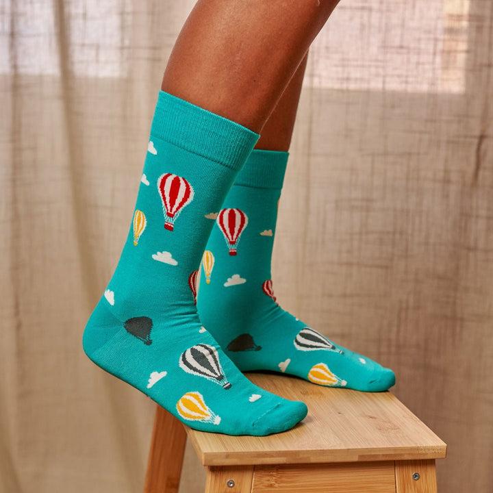 kylie crazy Calcetines alegres de algodón GLOBO