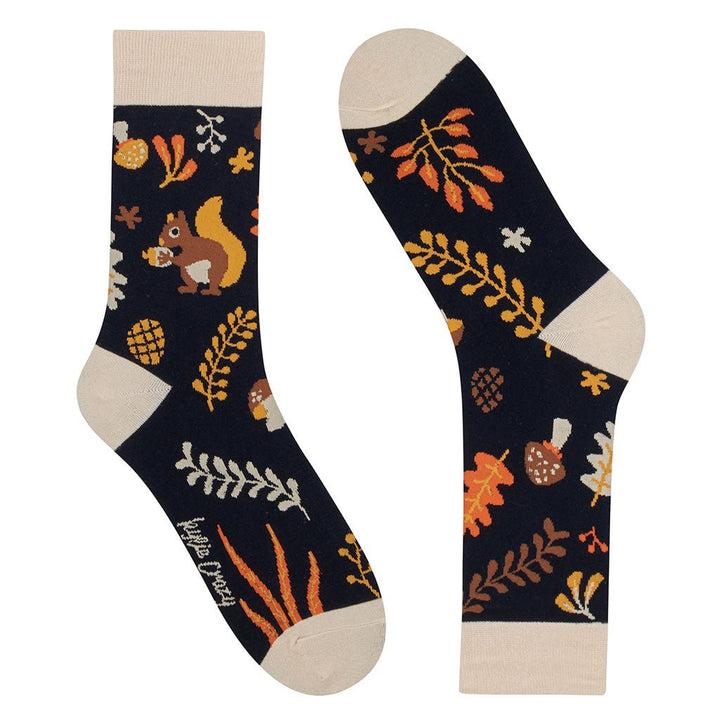 kylie crazy Calcetines divertidos de algodón FOREST Envío internacional gratuito