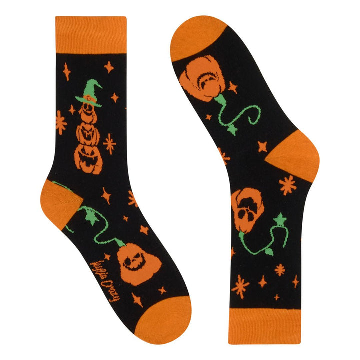 kylie crazy Calcetines divertidos de algodón CALABAZAS HALLOWEEN En oferta