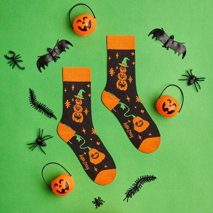 kylie crazy Calcetines divertidos de algodón CALABAZAS HALLOWEEN En oferta