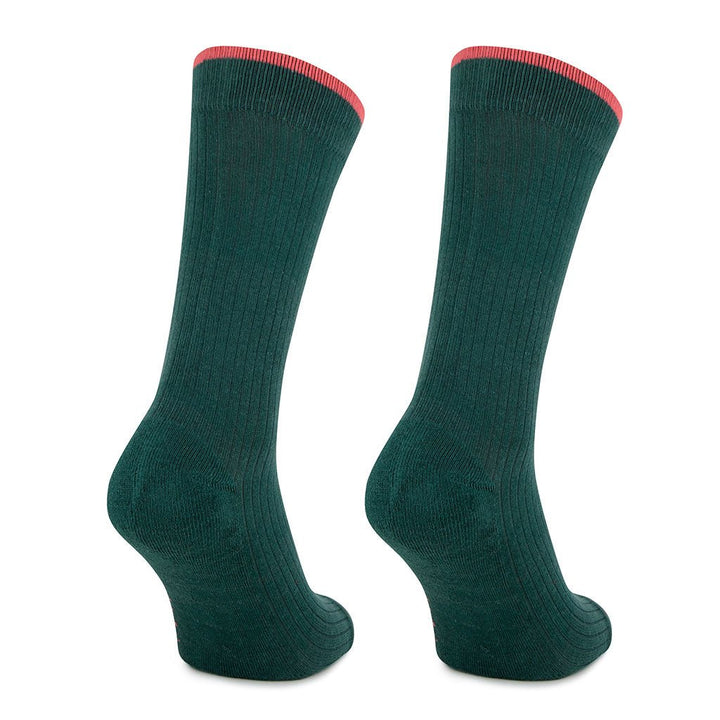 kylie crazy Calcetines verde de algodón con acolchado PIES DELICADOS Outlet online