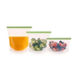 lékué Kit de 3 bolsas reutilizables de silicona Gran oferta