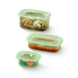 lékué Kit de 3 recipientes reutilizables de silicona Rebajas baratas