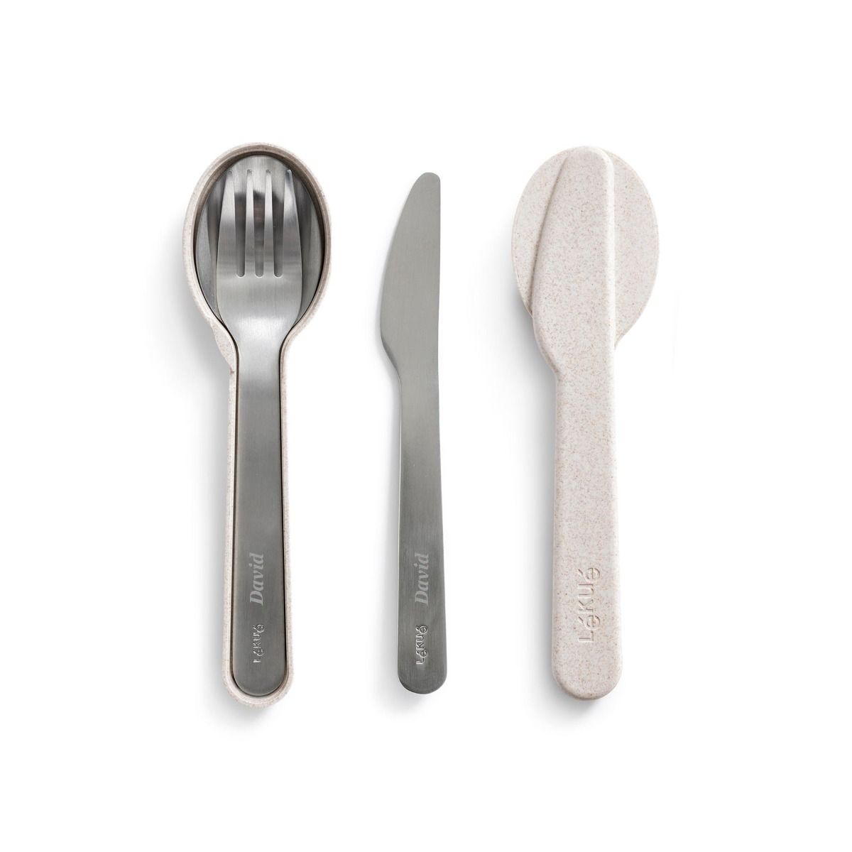 lékué Set de 3 cubiertos con funda Envío internacional gratuito
