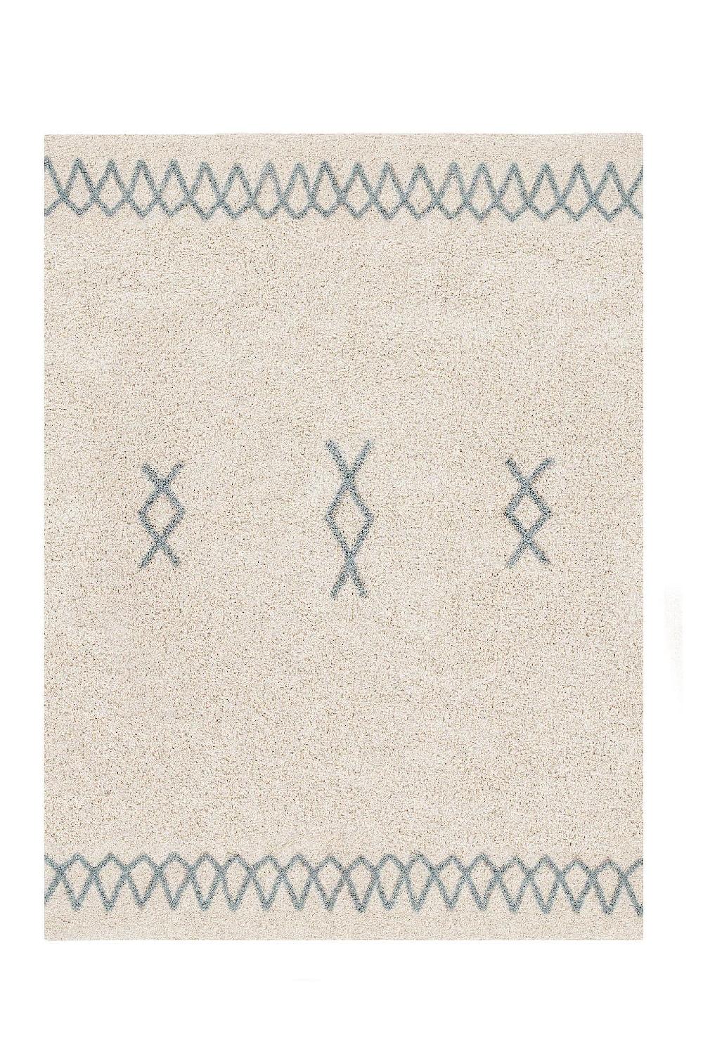 lorena canals ALFOMBRA LAVABLE ATLAS NATURAL/VINTAGE BLUE