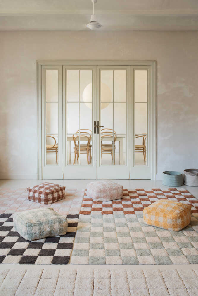lorena canals Alfombra Lavable Kitchen Tiles Blue Sage Oferta especial