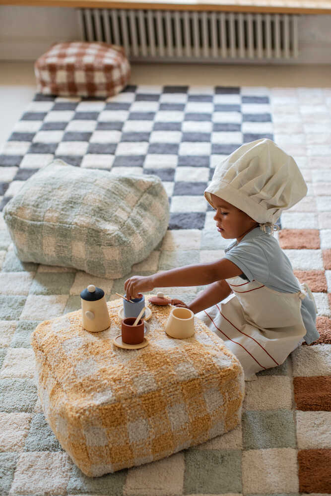 lorena canals Alfombra Lavable Kitchen Tiles Blue Sage Oferta especial