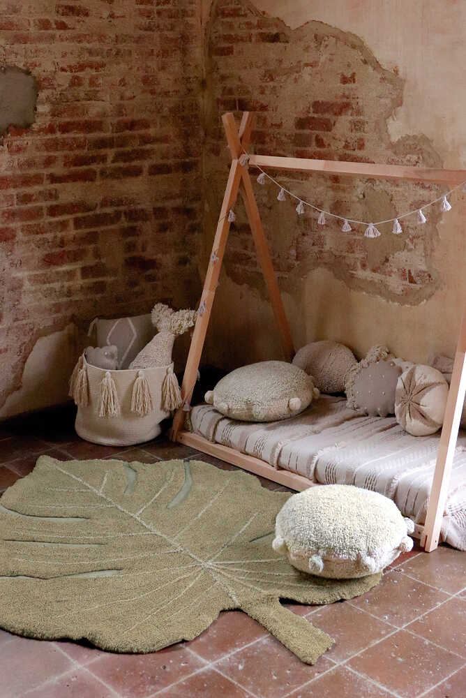 lorena canals ALFOMBRA LAVABLE MONSTERA OLIVE Último día