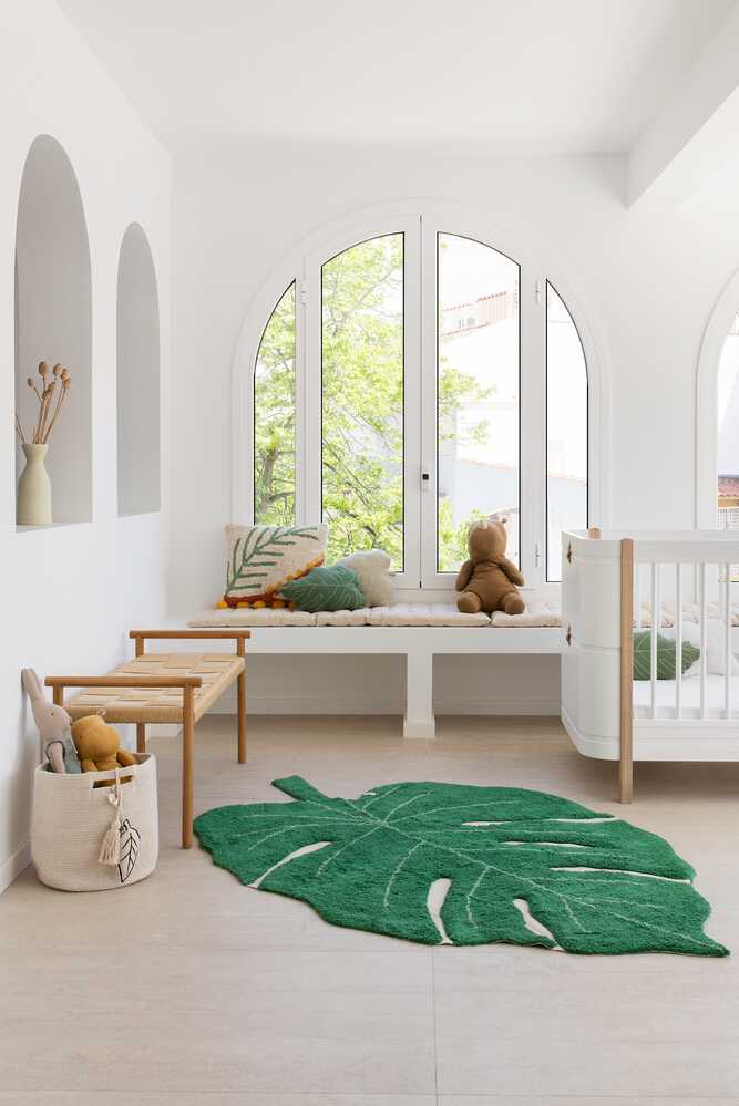 lorena canals ALFOMBRA LAVABLE MONSTERA LEAF Ahorra y exporta
