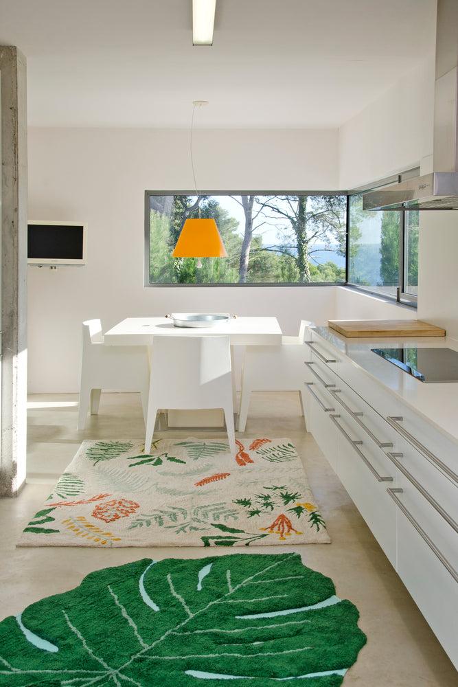 lorena canals ALFOMBRA LAVABLE MONSTERA LEAF Ahorra y exporta