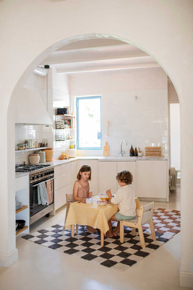 lorena canals Alfombra Lavable Kitchen Tiles Dark Grey Devoluciones gratuitas