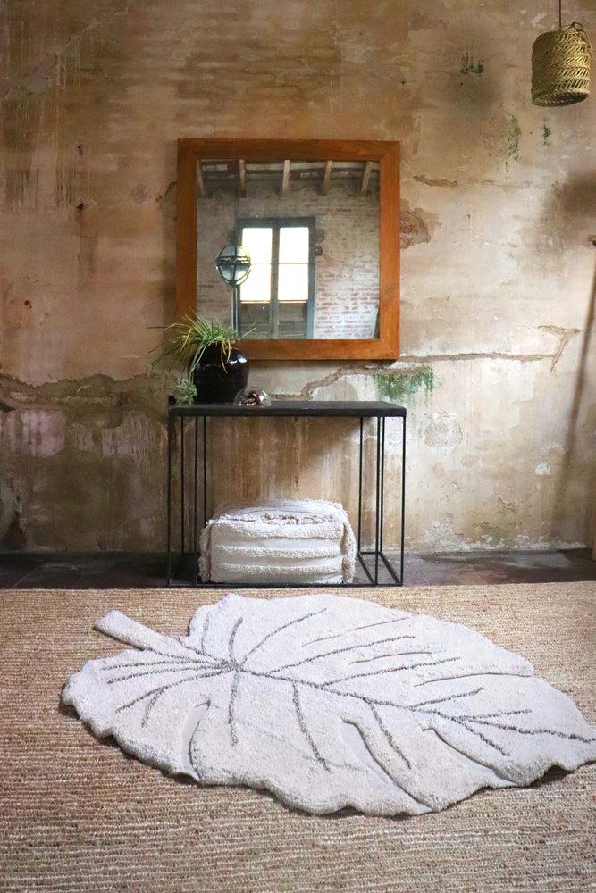 lorena canals ALFOMBRA LAVABLE MONSTERA NATURAL Ventas relámpago