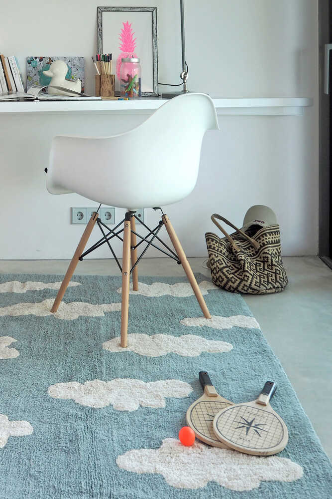 lorena canals ALFOMBRA LAVABLE CLOUDS VINTAGE BLUE Descuento