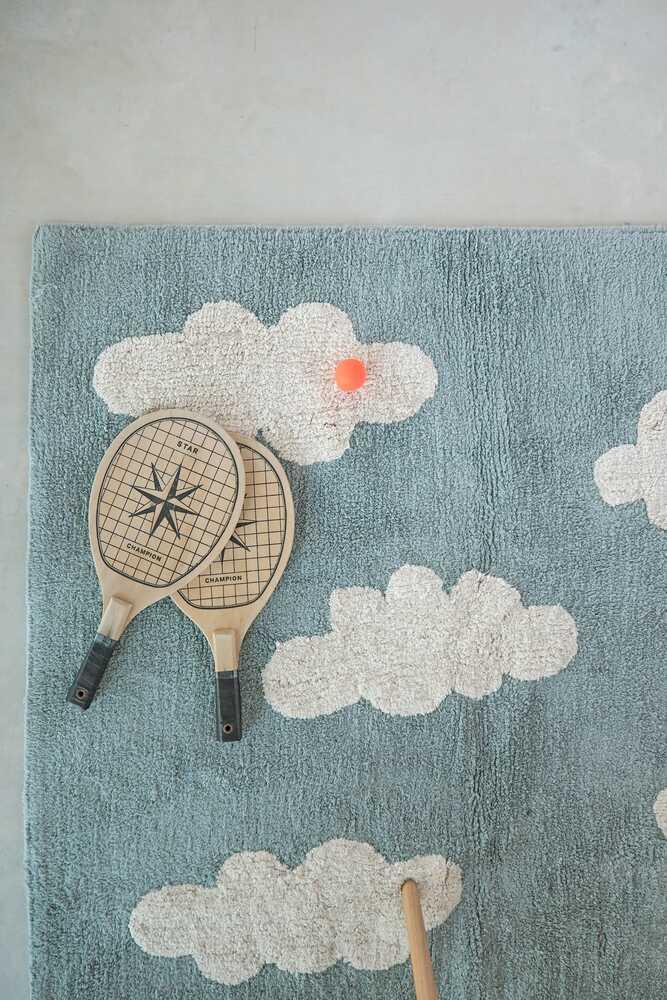lorena canals ALFOMBRA LAVABLE CLOUDS VINTAGE BLUE Descuento
