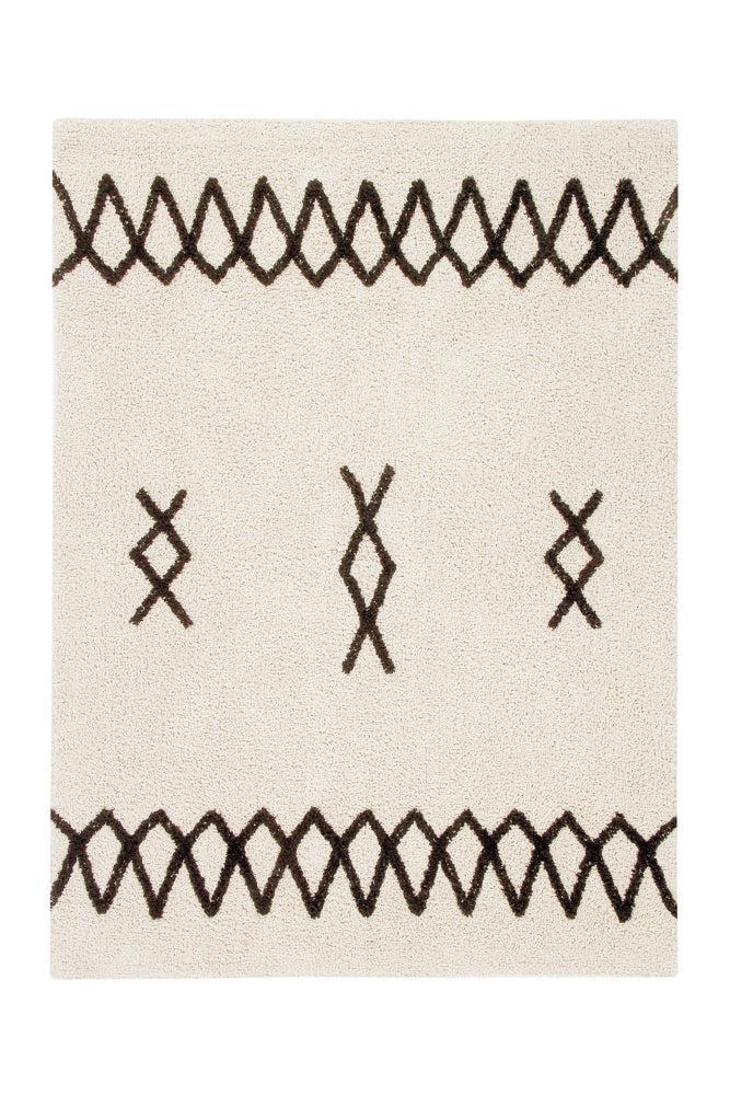 lorena canals ALFOMBRA LAVABLE ATLAS NATURAL-NEGRO