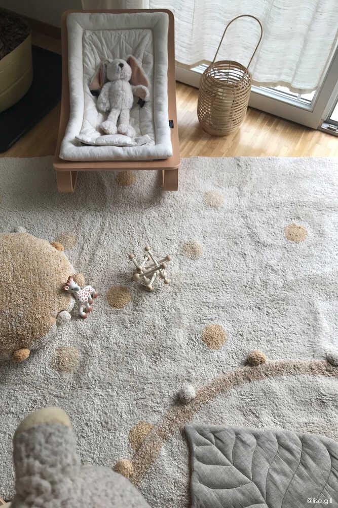 lorena canals ALFOMBRA LAVABLE HIPPY DOTS NATURAL - HONEY ÚLTIMAS EDICIONES