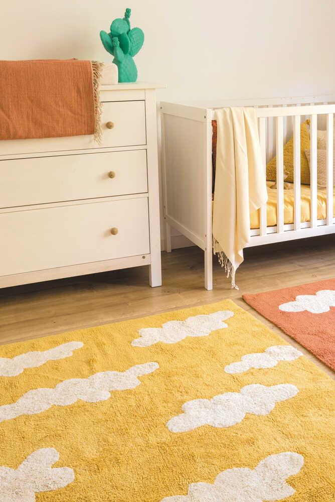 lorena canals ALFOMBRA LAVABLE CLOUDS MUSTARD Oferta exclusiva