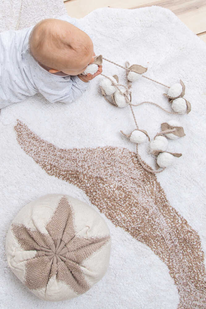 lorena canals ALFOMBRA LAVABLE COTTON FLOWER Ofertas de temporada