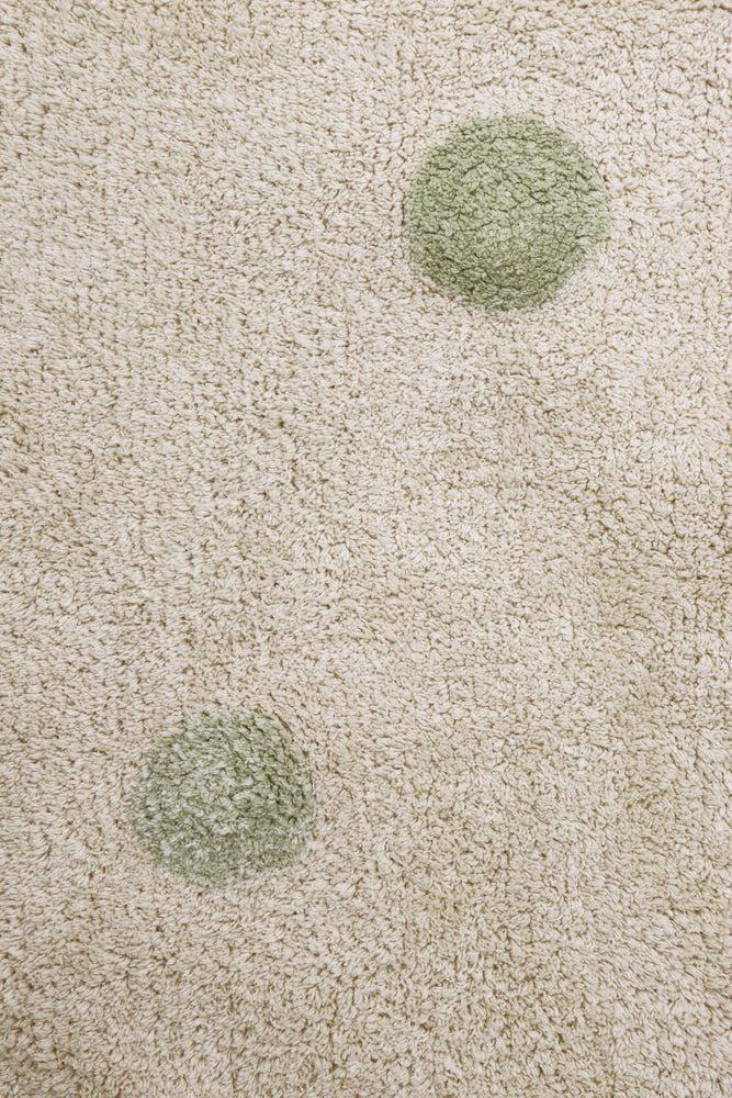 lorena canals ALFOMBRA LAVABLE HIPPY DOTS NATURAL - OLIVE Rebajas