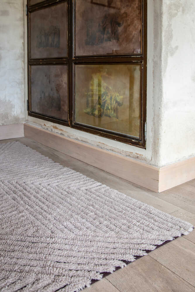 lorena canals ALFOMBRA WOOLABLE BLACK CHIA Mejor oferta