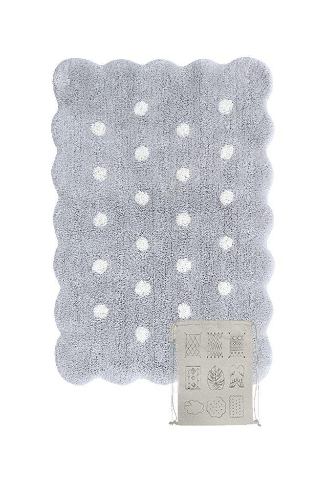 lorena canals ALFOMBRA LAVABLE MINI BISCUIT GRIS PERLA