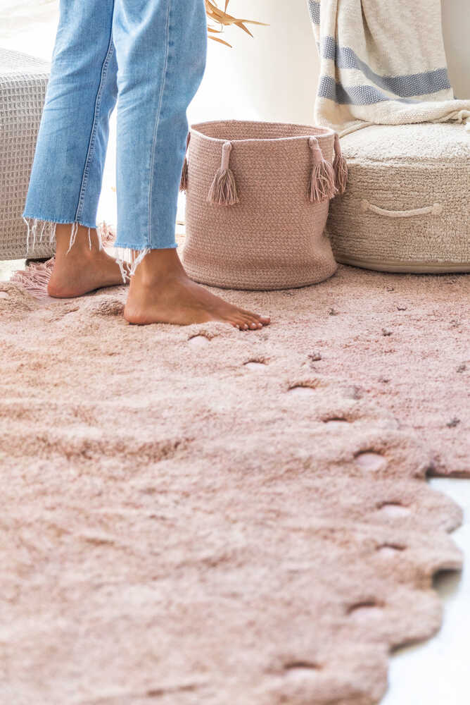 lorena canals ALFOMBRA LAVABLE PINE CONE VINTAGE NUDE Superdescuento