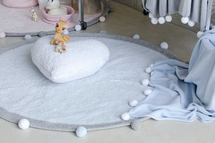 lorena canals ALFOMBRA LAVABLE BUBBLY SOFT BLUE - GREY En oferta