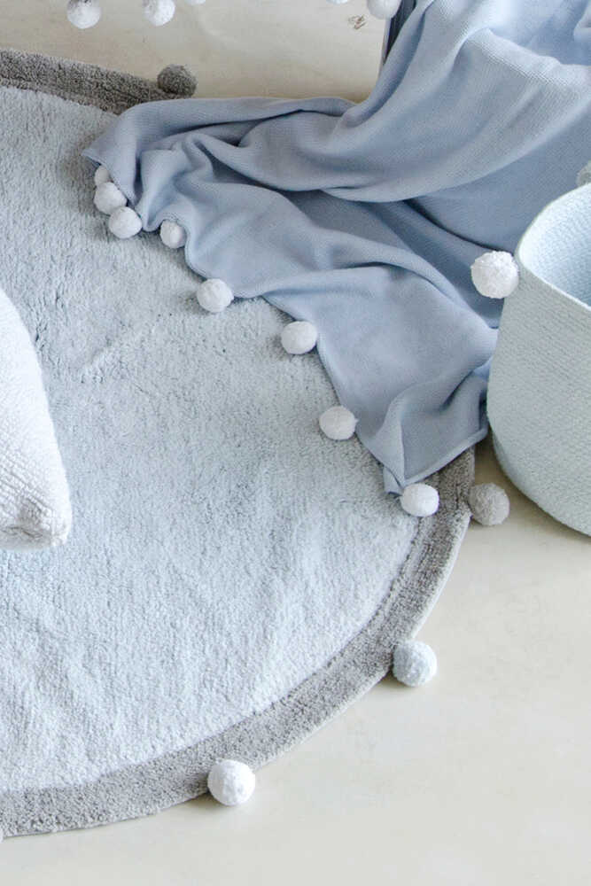 lorena canals ALFOMBRA LAVABLE BUBBLY SOFT BLUE - GREY En oferta